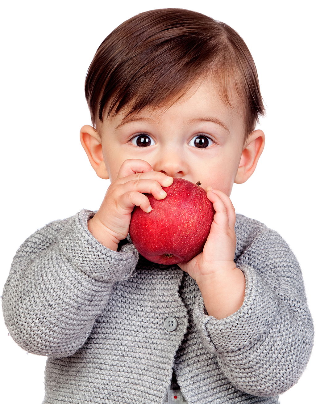 Kind mit Apfel